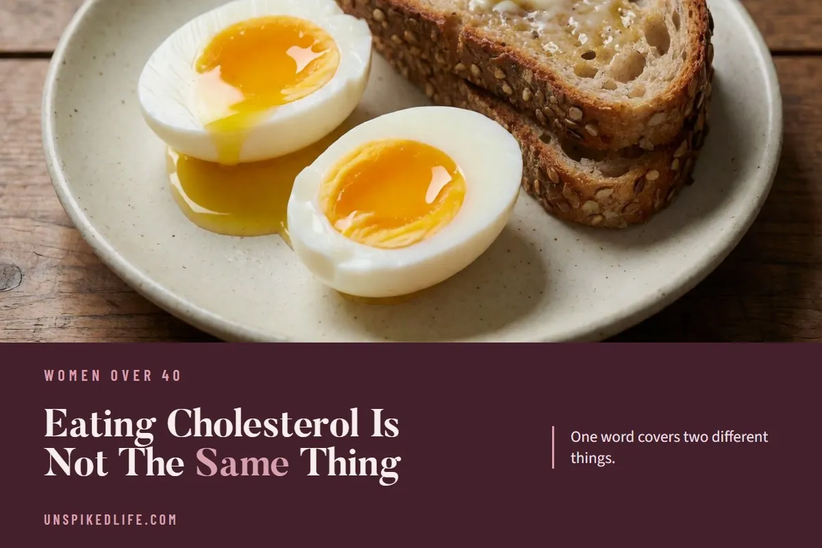 Eating Cholesterol Is Not The Same Thing. One word covers two different things.