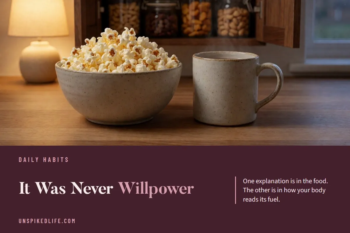 It Was Never Willpower. One explanation is in the food. The other is in how your body reads its fuel.